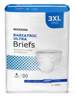 Bariatric Ultra Briefs, 3XL 8/bag