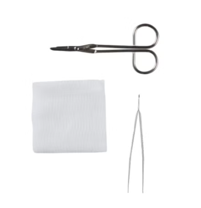 Suture Removal Kit, metal forceps