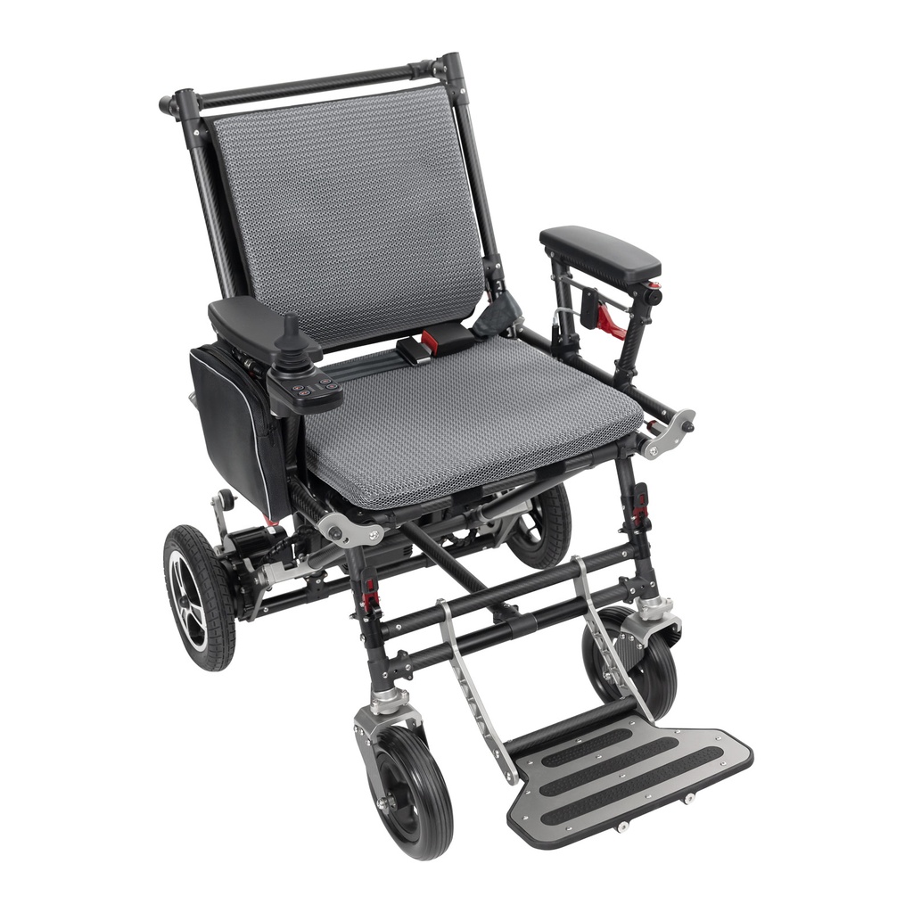 Lightweight Folding Power Wheelchair with Carbon Fiber Frame