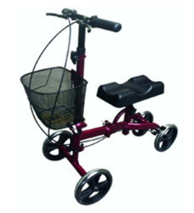 RENTAL - Knee Scooter with basket, red